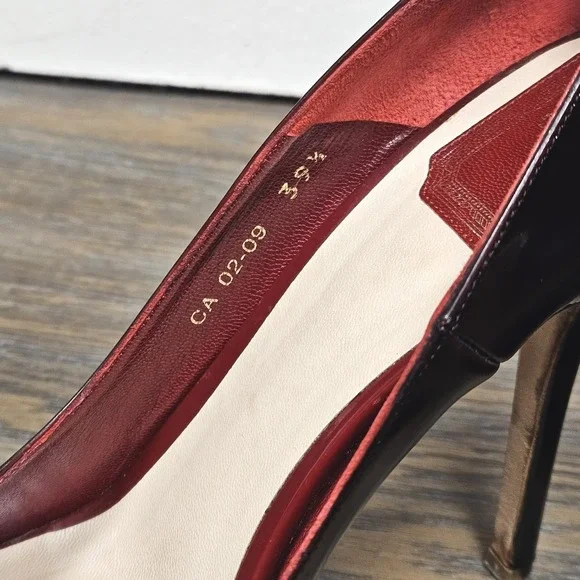 Dior Miss Dior Black Patent Heels 39.5 US 9.5 Full Set Box COA DIY Re-Dyed - Picture 4 of 13